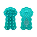 KONG ZoomGroom Dog Grooming Brush with Shampoo Compartment Teal LG