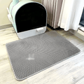 Large Cat Litter Mat | Double Layer Waterproof Honeycomb Design with EVA Foam