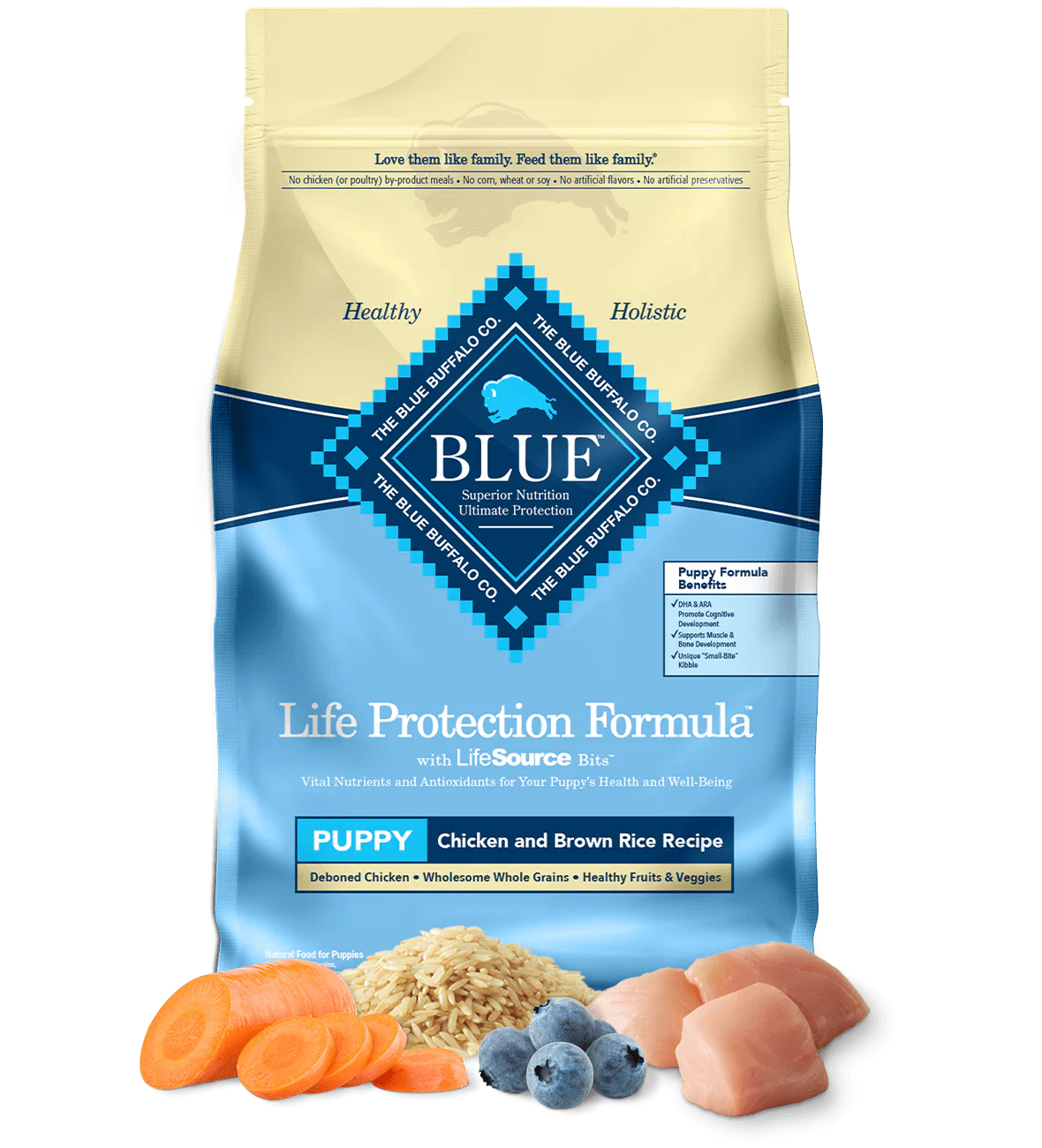 Blue Buffalo Puppy Chicken and Brown Rice Dry Dog Food 30lb