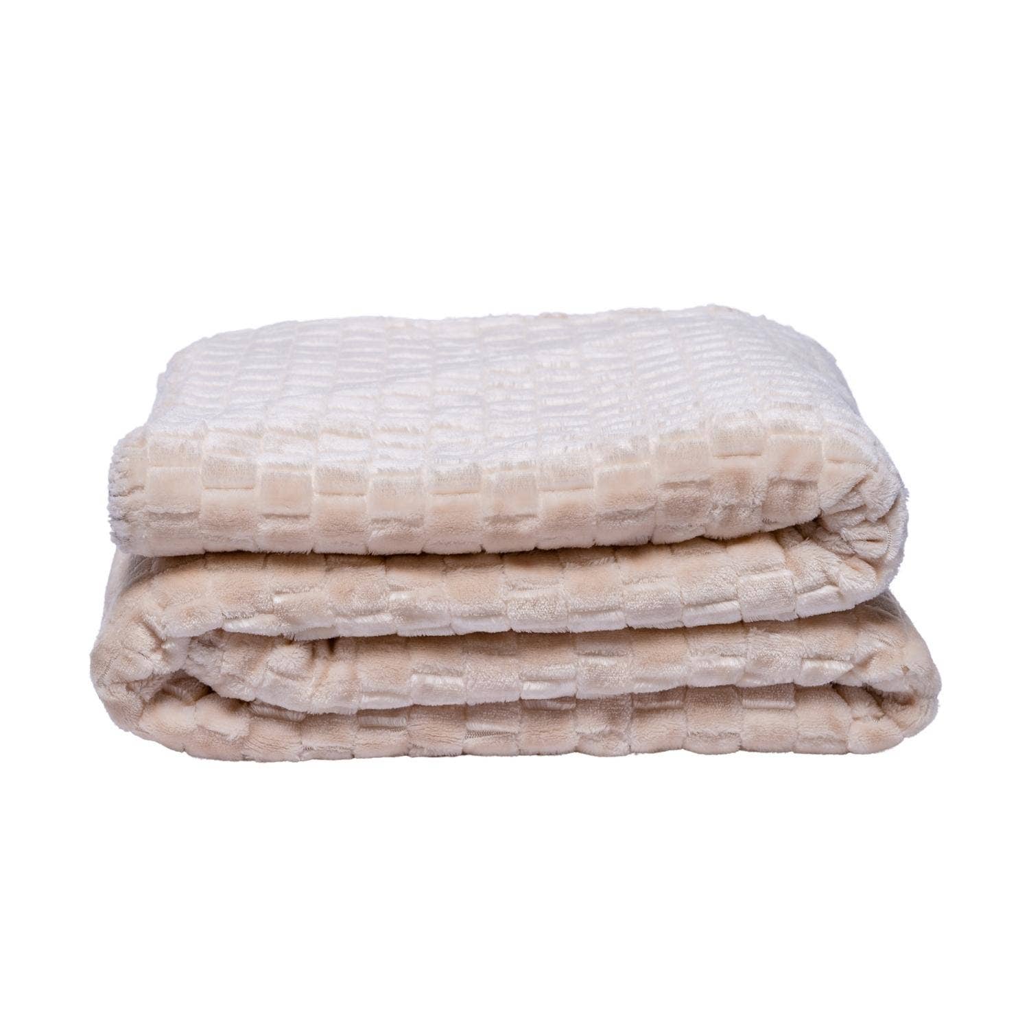 Family Textured Luxury Sherpa Pet Blanket (50" x 60") Cream