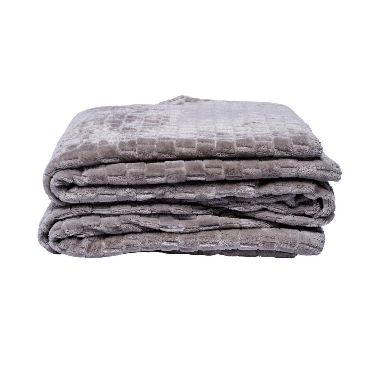Family Textured Luxury Sherpa Pet Blanket (50" x 60") Silver Gray