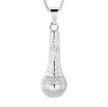 Microphone Ashes Necklace Pendant