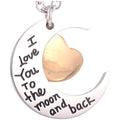 I Love You To The Moon & Back Ashes Necklace Pendant