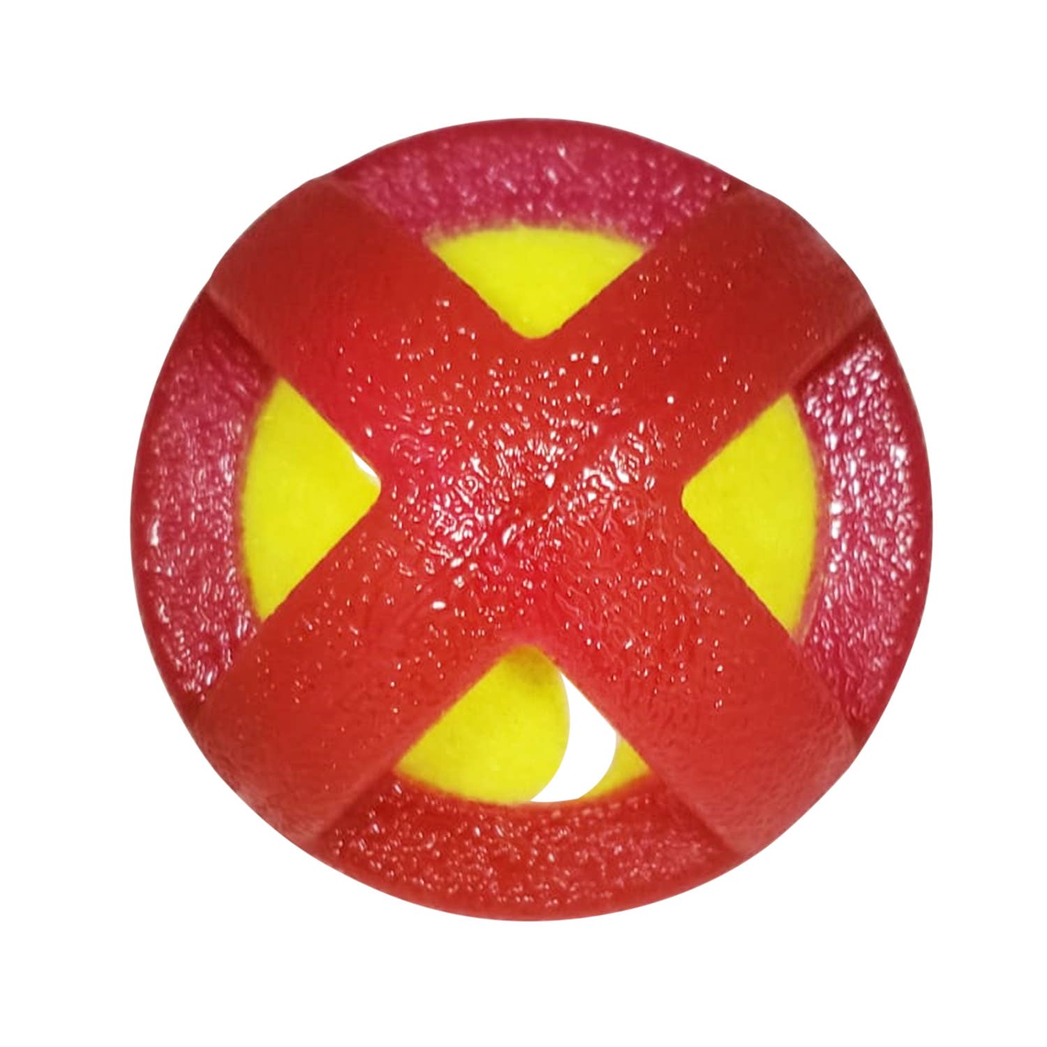 TPR-Coated Agility Tennis Ball Dog Toy – Durable & Pet-Safe Large (3.5") Red