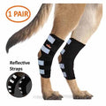 NeoAlly Dog Rear Leg Hock Brace with Safety Reflective Straps for Large Dogs [Long Version] Pair
