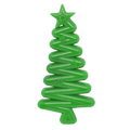 Christmas Tree Nylon Dog Chew Toy for Aggressive Chewers | USA Made & FDA Compliant XMas Tree Nylon Toy - green