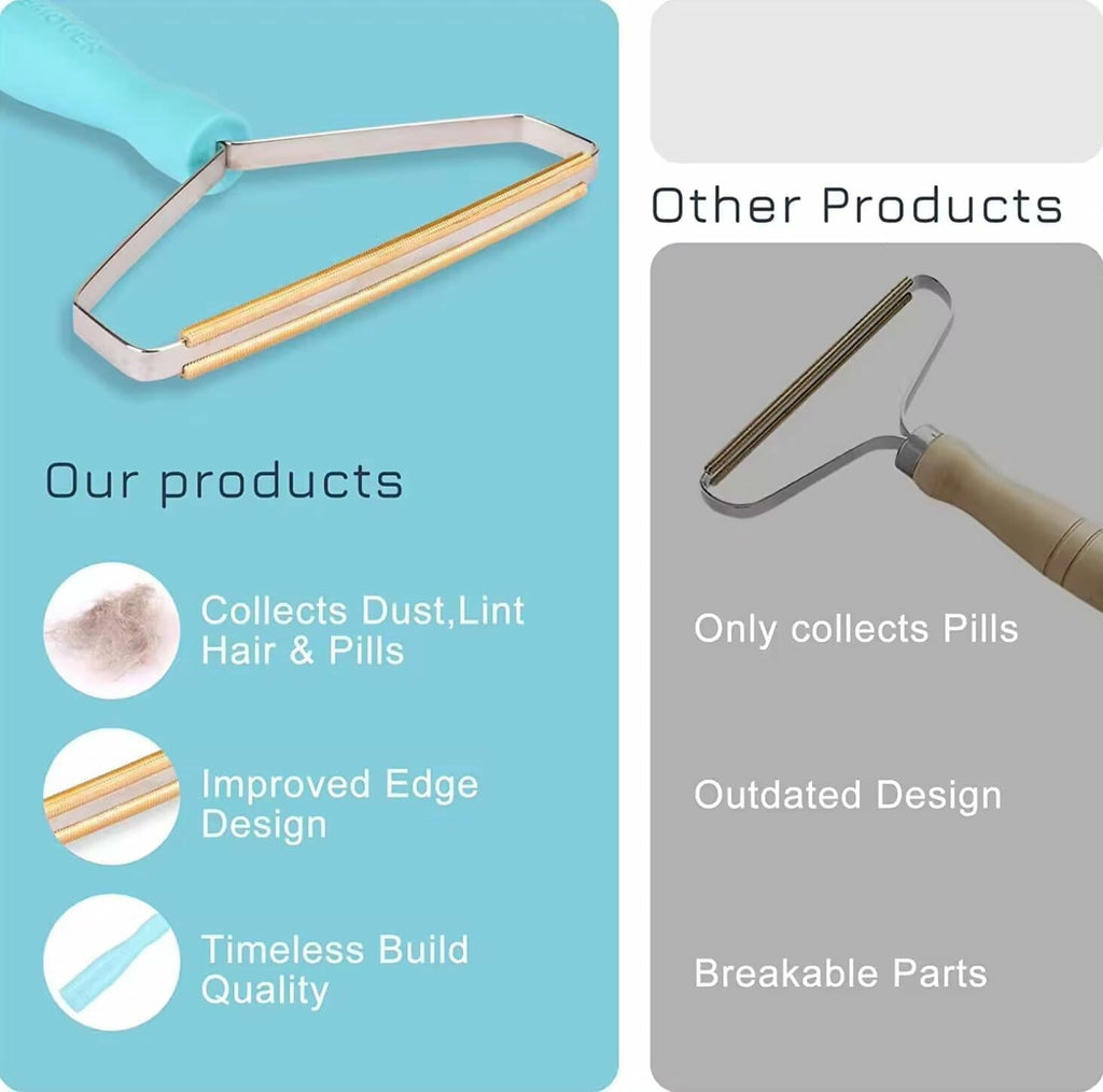 Tier One Pet Hair Remover Brush Copper for Couch Sofa Bed Upholstery