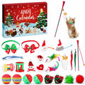 Frerdui Cat Advent Calendar 2025 24 Days Kitten Toys Feather Teaser Red