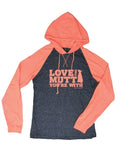 Love The Mutt You’re With, unisex, coral Dog is Good Hooded T-shirt Medium