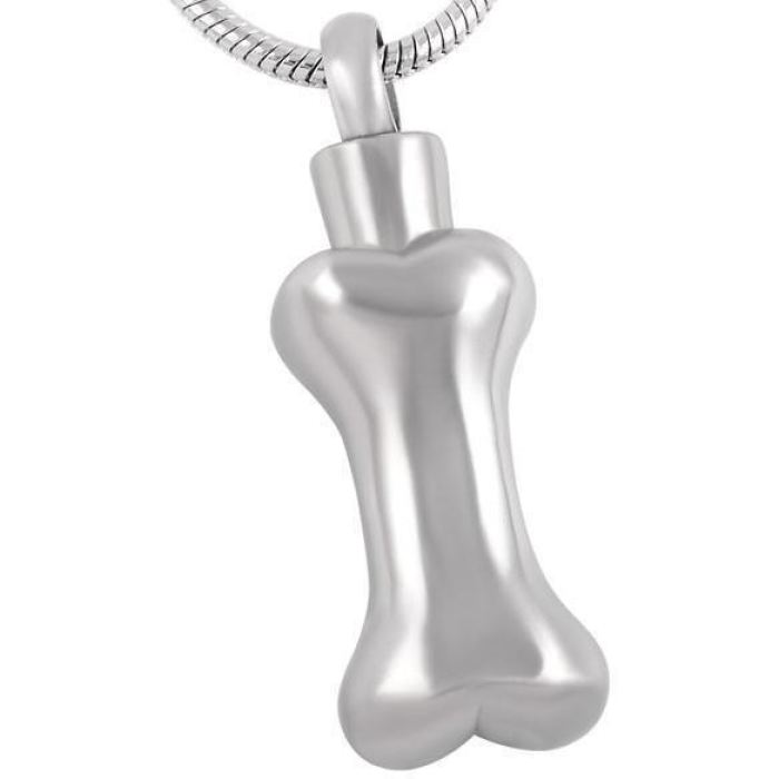 Dog Bone Pet Ashes Necklace Pendant