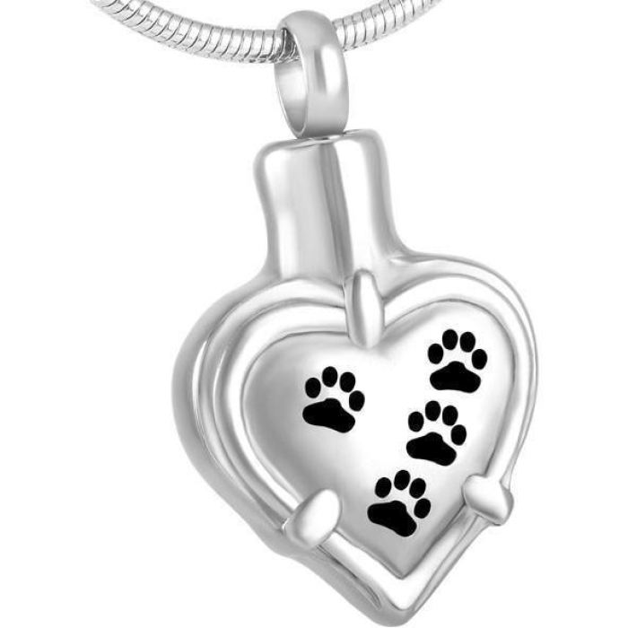 Four Paws Pet Ashes Necklace Pendant