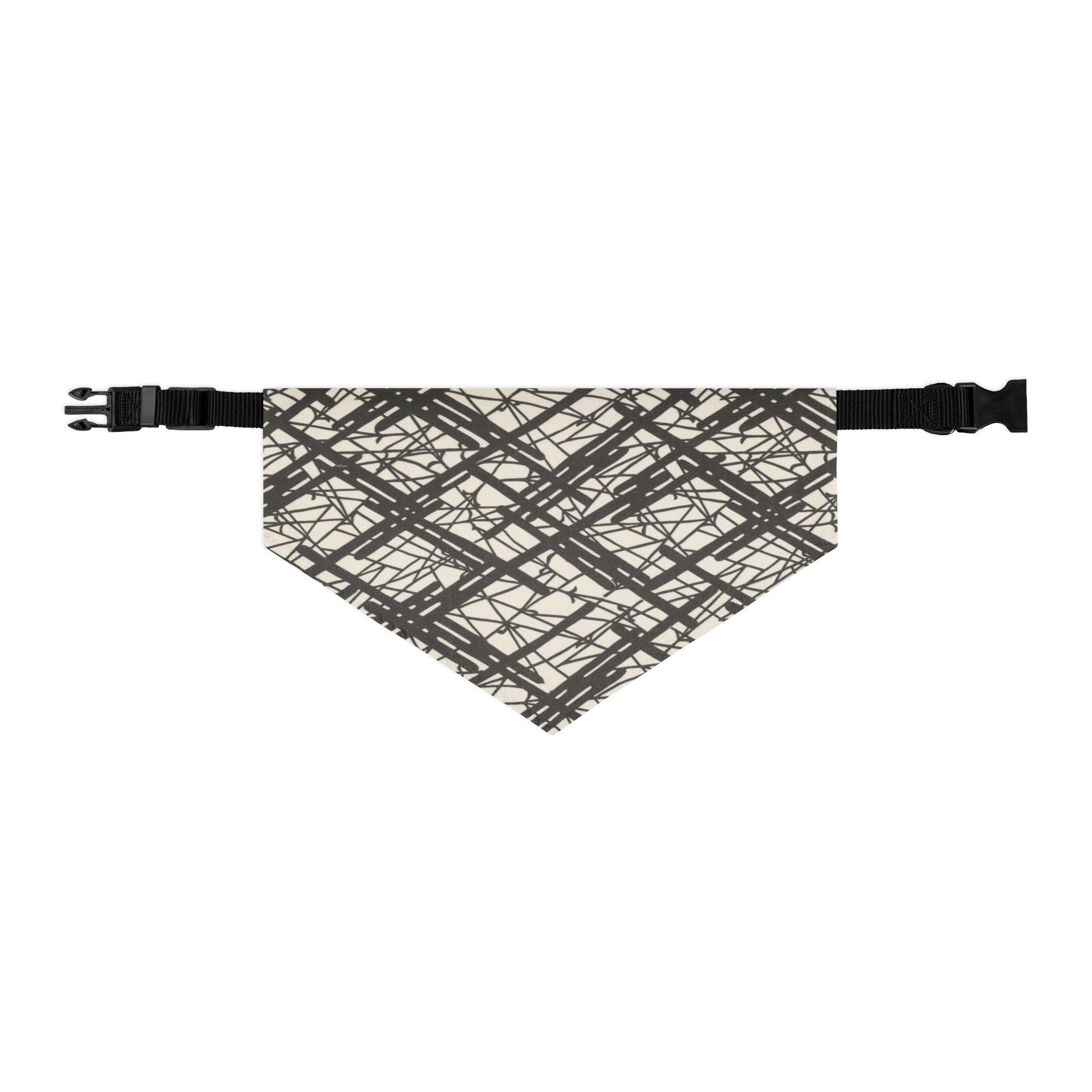 Sebastian & Clementine Abstract Lines Bandana Collar for Dogs and Cats L