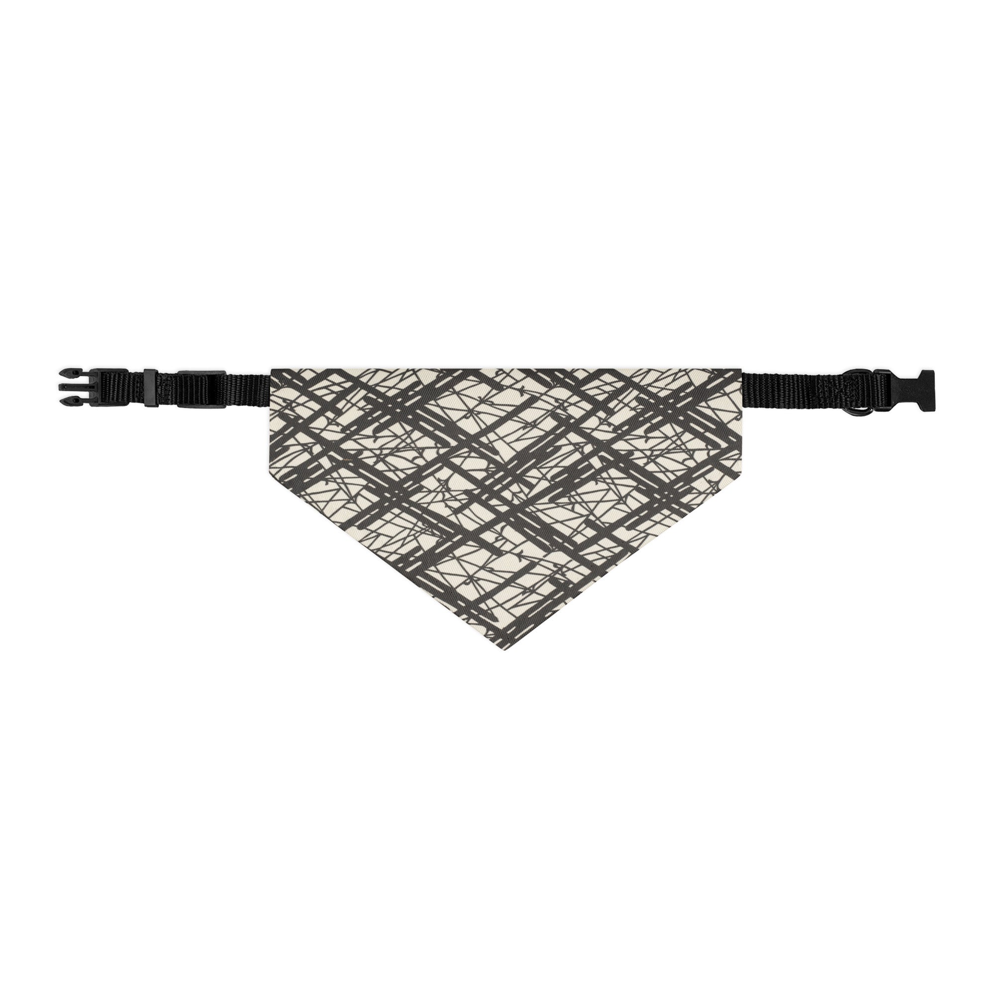 Sebastian & Clementine Abstract Lines Bandana Collar for Dogs and Cats M