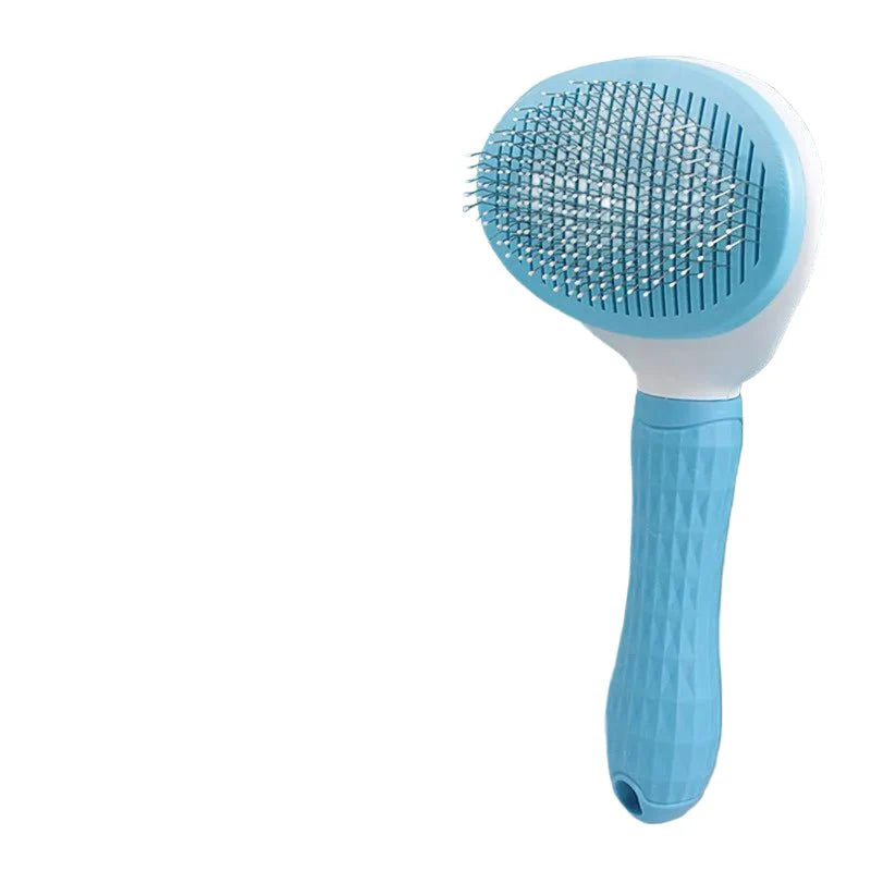 Pet Hair Removal Brush | Slicker Grooming Comb for Dogs and Cats Blue