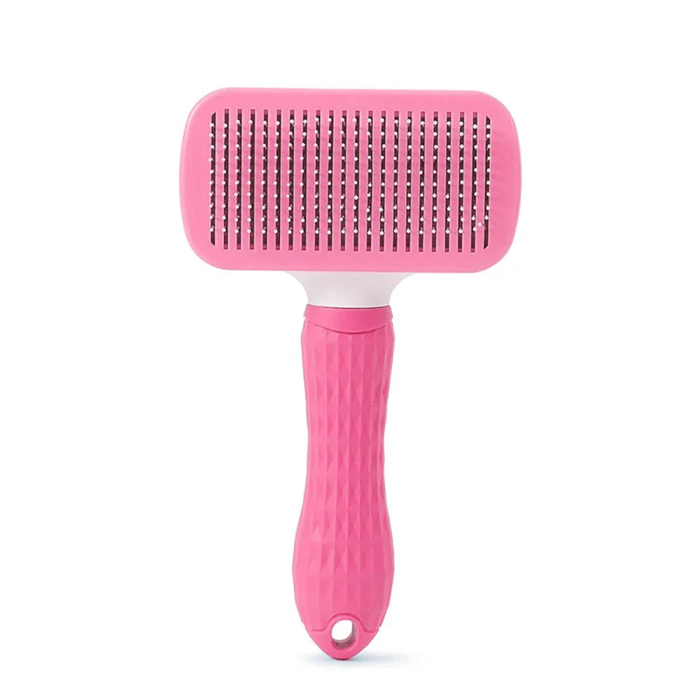 Pet Hair Removal Brush | Slicker Grooming Comb for Dogs and Cats Pink 1