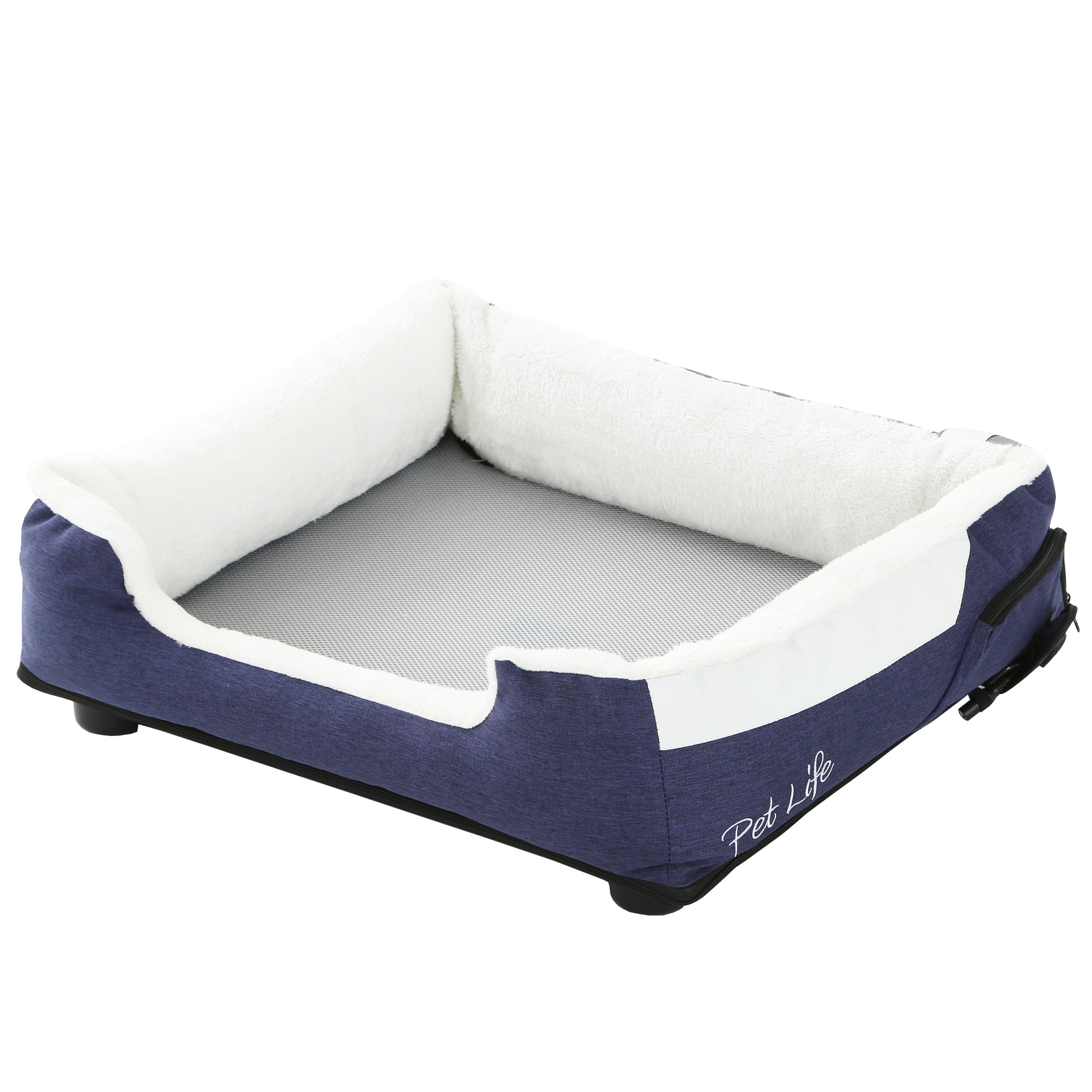 Pet Life "Dream Smart" Electronic Heating and Cooling Smart Dog Bed Navy