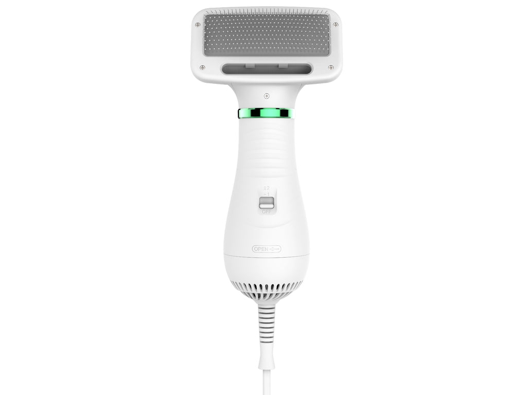 Pet Life ® 'Aero-Groom' 2-in-1 Electronic Pet Dryer and Pin Brush Default Title