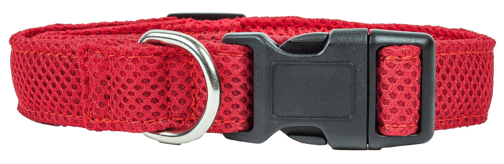 Pet Life ® 'Aero Mesh' Dual-Sided Breathable and Adjustable Thick Mesh Dog Collar