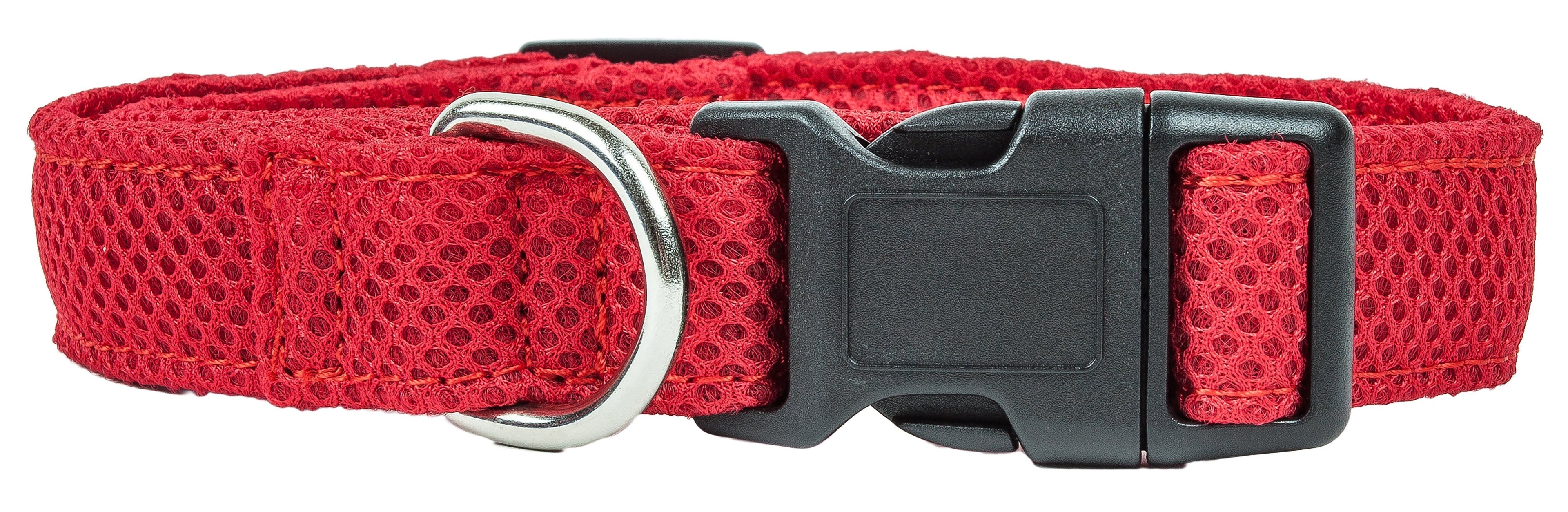 Pet Life ® 'Aero Mesh' Dual-Sided Breathable and Adjustable Thick Mesh Dog Collar