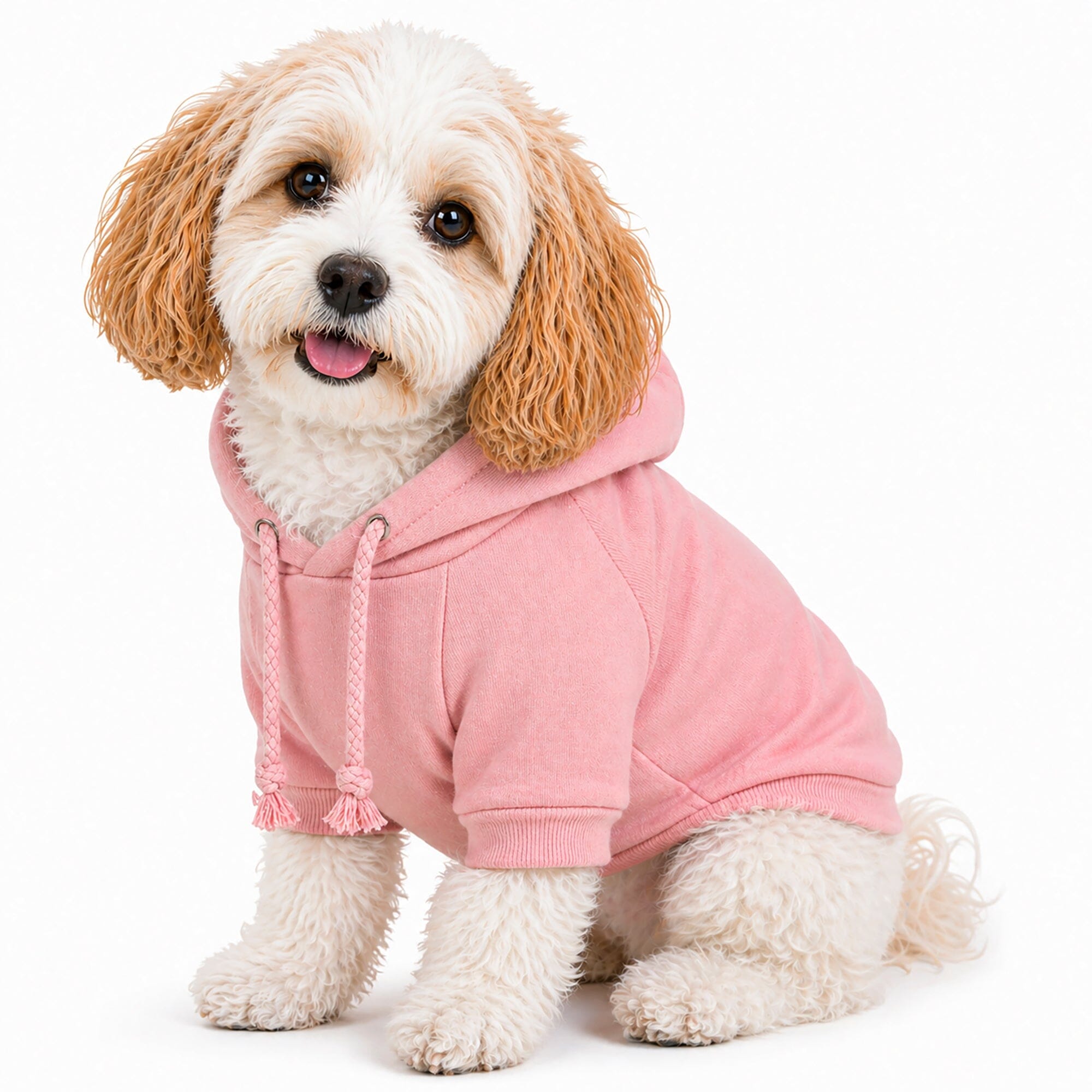 Pet Life ® 'American Classic' Fashion Plush Cotton Hooded Dog Sweater Pink