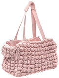Pet Life ® 'Bubble Vogue' Ultra-Plush Fashion Designer Pet Carrier Pink