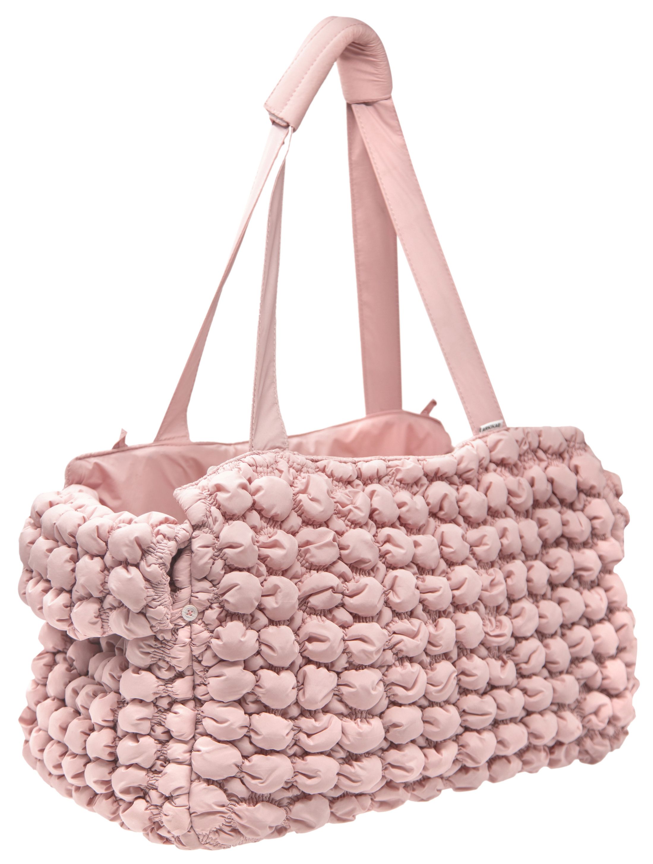 Pet Life ® 'Bubble Vogue' Ultra-Plush Fashion Designer Pet Carrier Pink