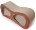 Pet Life ® 'Cat-Eyed' Contoured Designer Premium Quality Kitty Cat Scratcher Lounger with Catnip Default Title