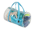 Pet Life ® 'Duffle Bag' 8 Piece Jute Rope and Rubberized Squeak Chew Pet Dog Toy Gift Set Blue