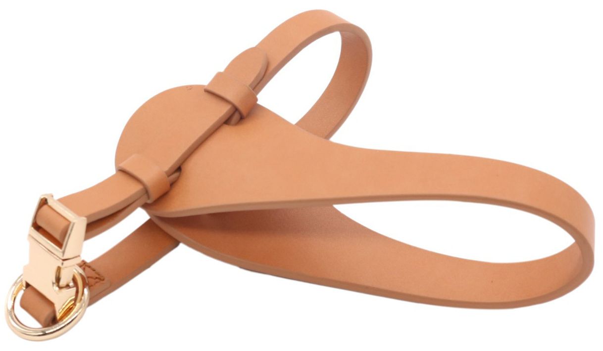 Pet Life ® 'Ever-Craft' Boutique Series Adjustable Designer Leather Dog Harness Brown