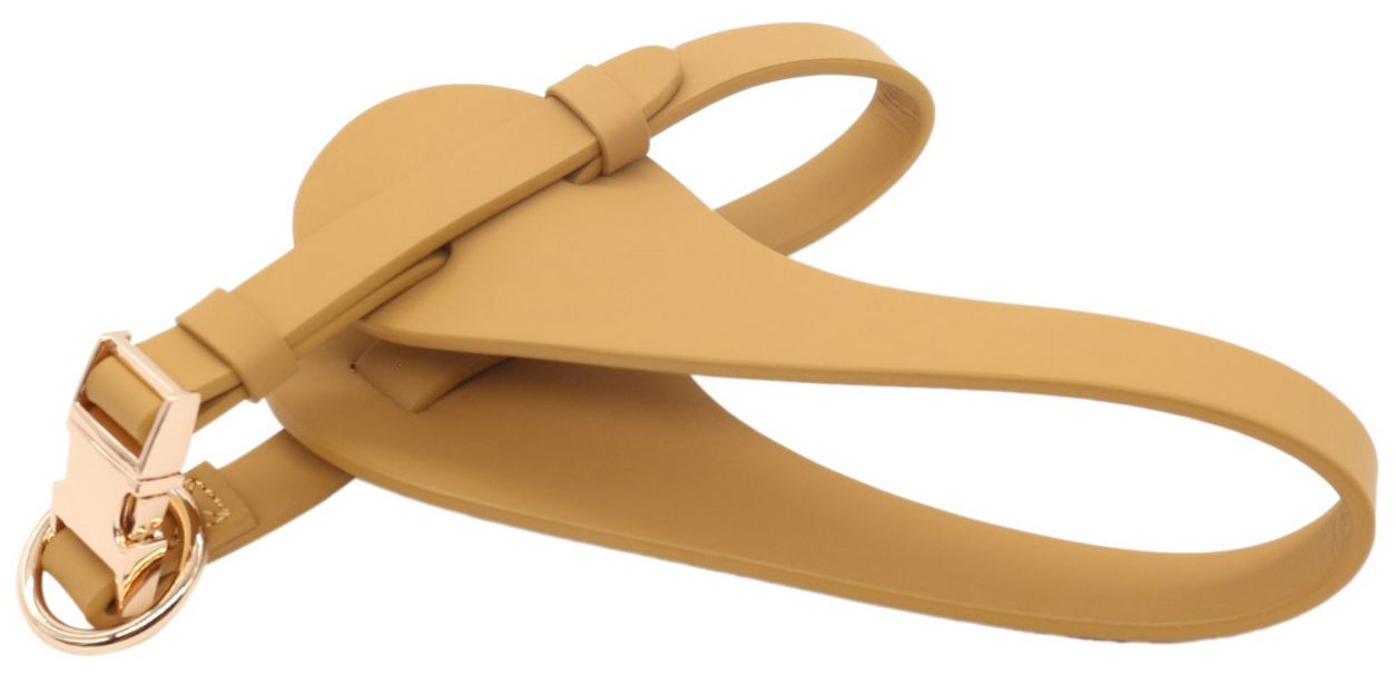 Pet Life ® 'Ever-Craft' Boutique Series Adjustable Designer Leather Dog Harness Apricot