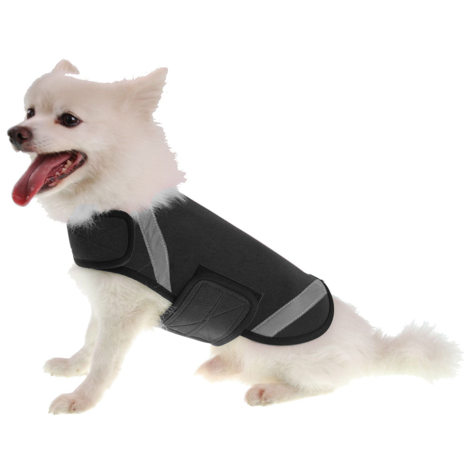 Pet Life ® 'Extreme Neoprene' Multi-Purpose Protective and Reflective Rash Guard Dog Coat Black