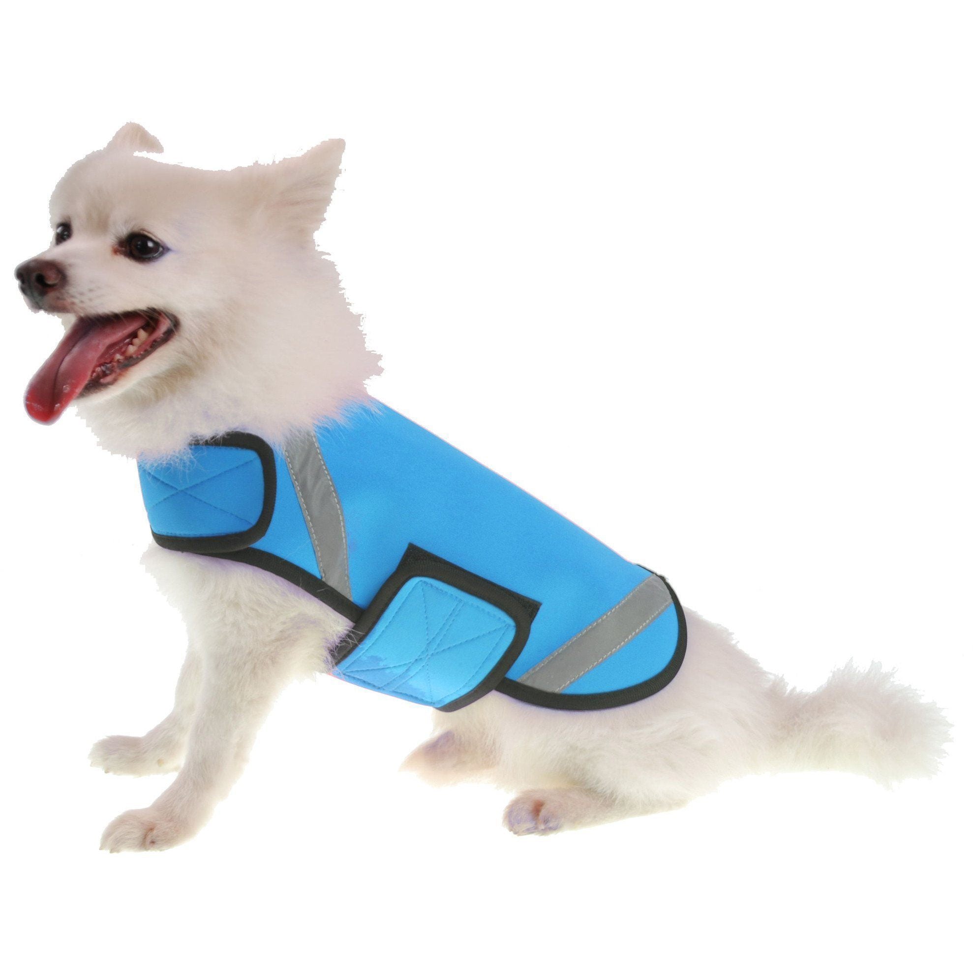 Pet Life ® 'Extreme Neoprene' Multi-Purpose Protective and Reflective Rash Guard Dog Coat Blue