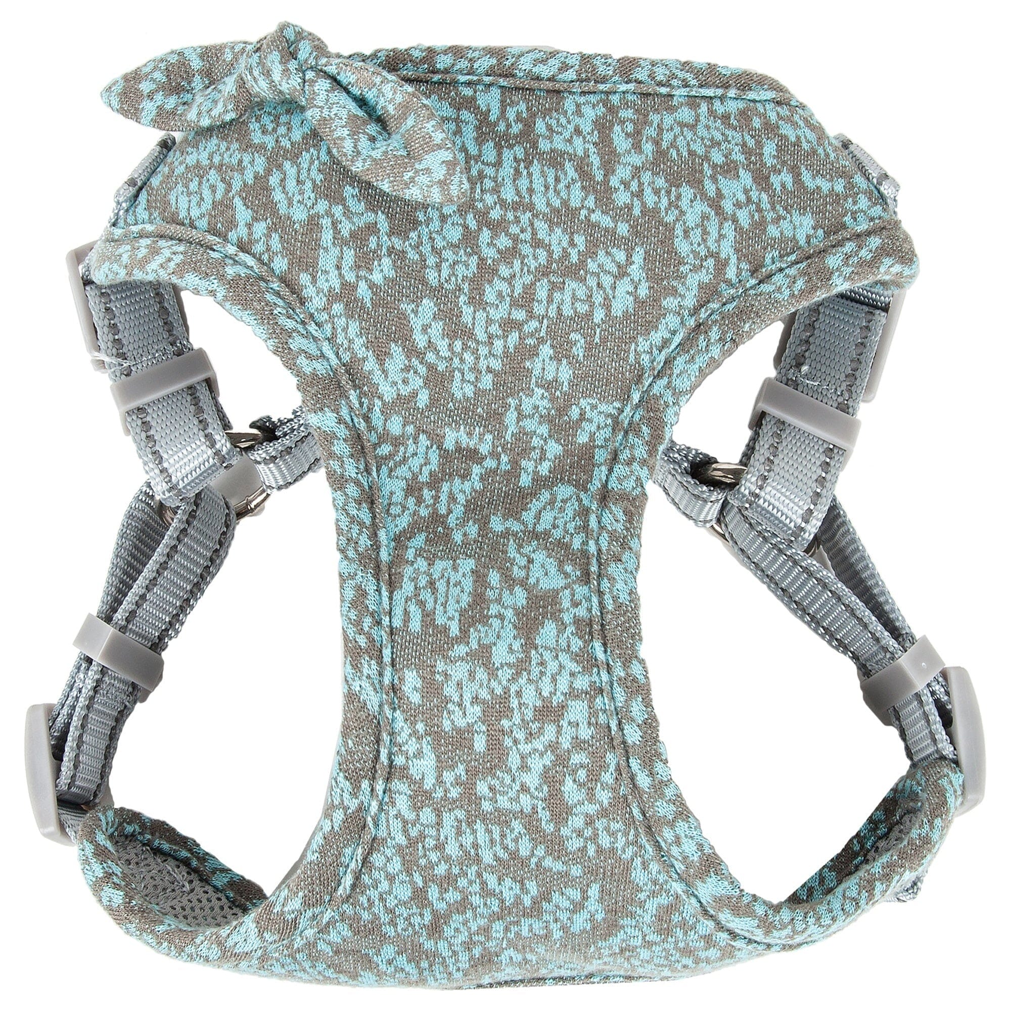 Pet Life ® 'Fidomite' Mesh Reversed and Adjustable Fashion Dog Harness W/ Designer Bowtie Medium