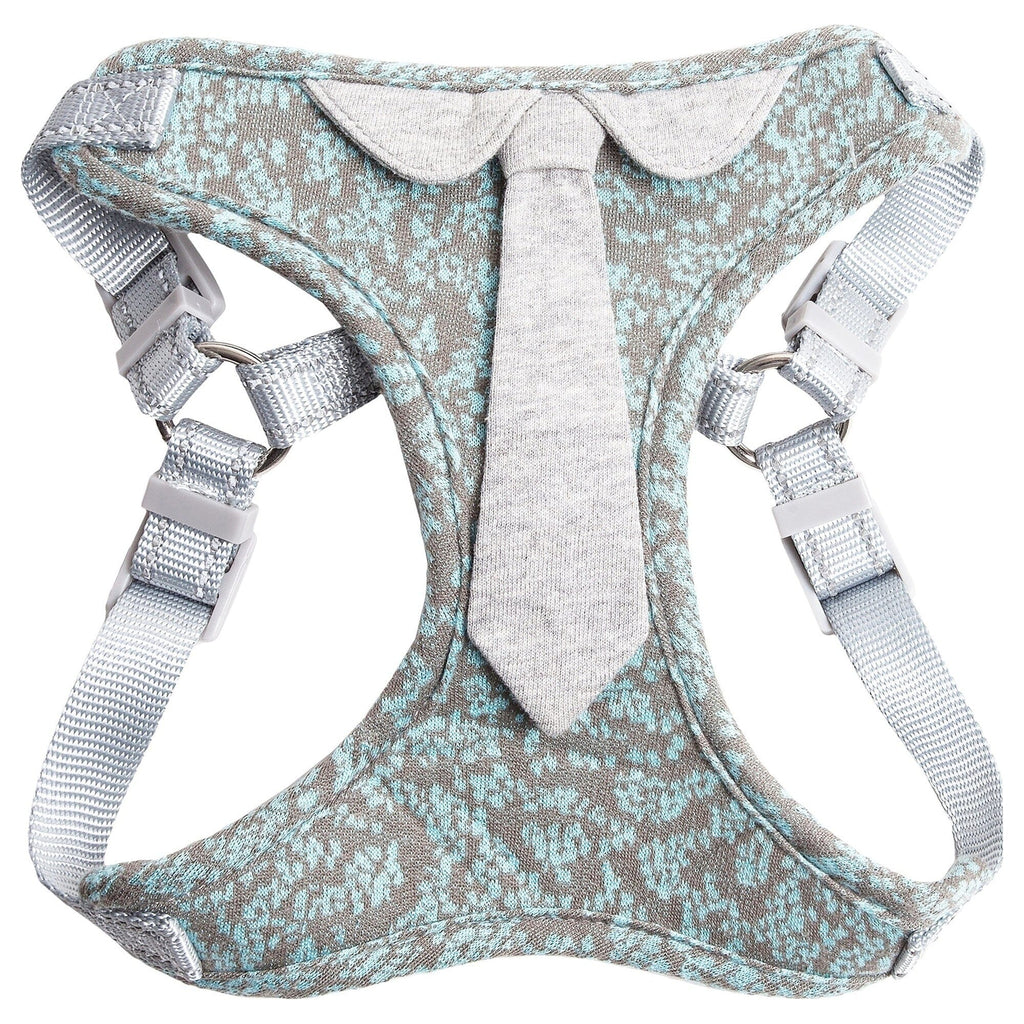 Pet Life ® 'Fidomite' Mesh Reversed and Adjustable Fashion Dog Harness W/ Designer Neck Tie Medium