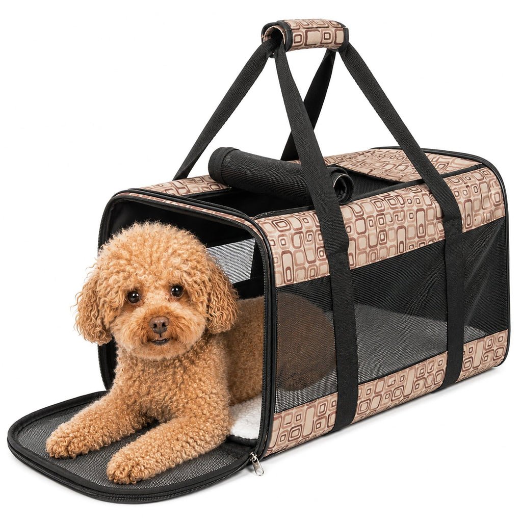 Pet Life ® 'Flightmax' Airline Approved Collapsible Folding Travel Pet Dog Carrier Default Title