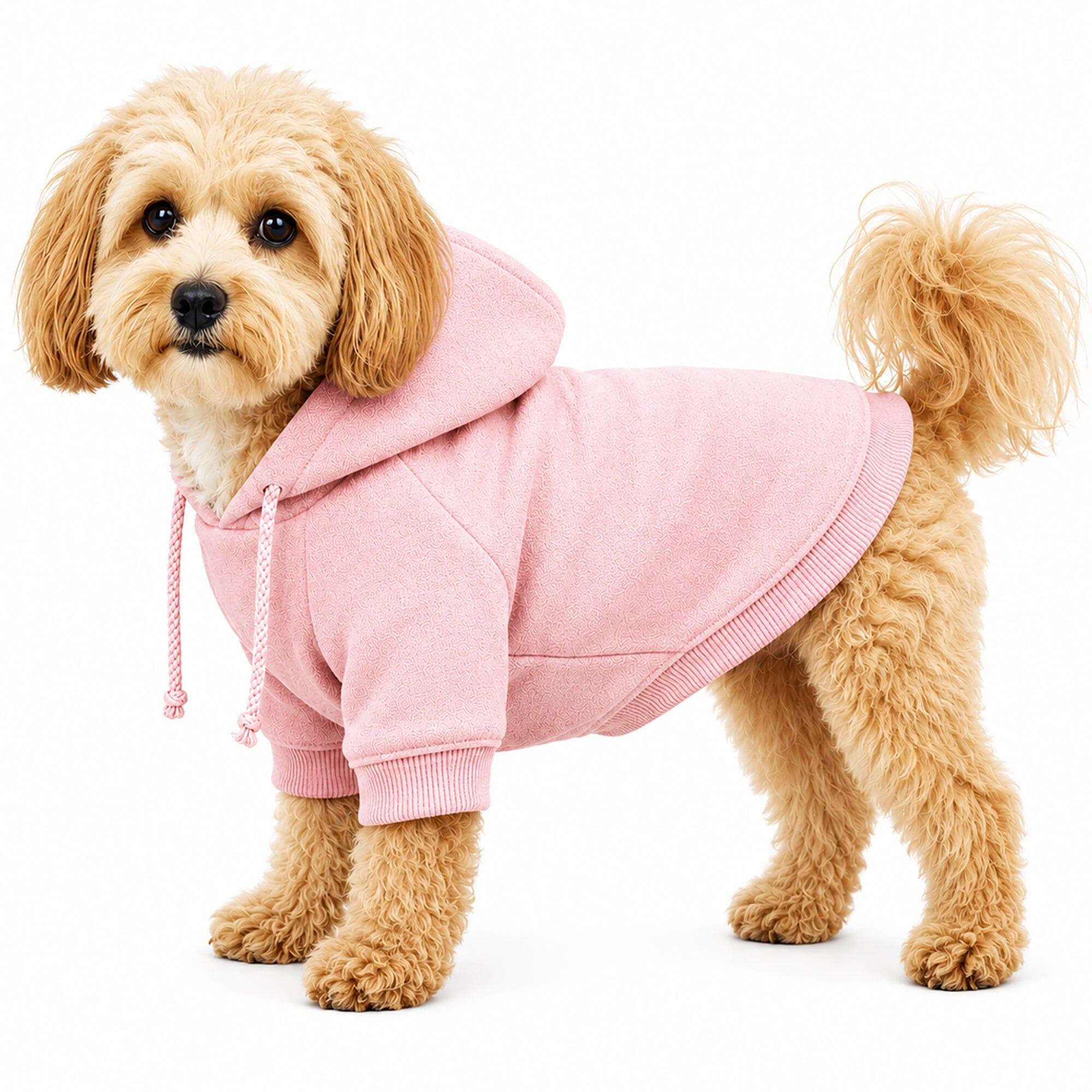 Pet Life ® French Terry Ultra-Soft Quick-Drying Hooded Dog Sweater Pink