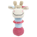 Pet Life ® 'Giraffe-Cow' Plush Squeaking and Rubber Teething Newborn Puppy Dog Toy Default Title