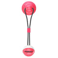 Pet Life ® 'Grip N' Play' Treat Dispensing Ball Shaped Suction Cup Dog Toy Default Title