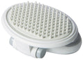 Pet Life ® 'Gyrater' Swivel Travel Silicone Massage Grooming Cat Brush Default Title
