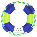 Pet Life ® 'Life Raver' Rounded Squeaking and Jute Rope Floating Dog Toy Default Title