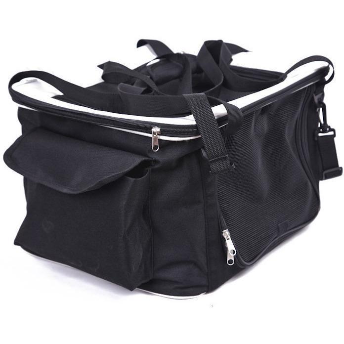 Pet Life ® Lightweight Collapsible Safety Travel Wire Folding Pet Dog Car Seat Carseat Carrier Crate Default Title