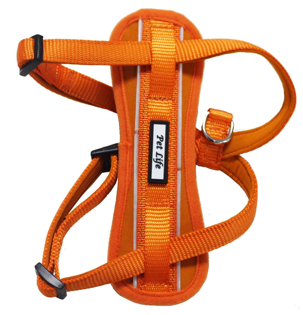Pet Life ® 'Mountaineer' Chest Compressive Adjustable and Reflective Easy Pull Pet Dog Harness