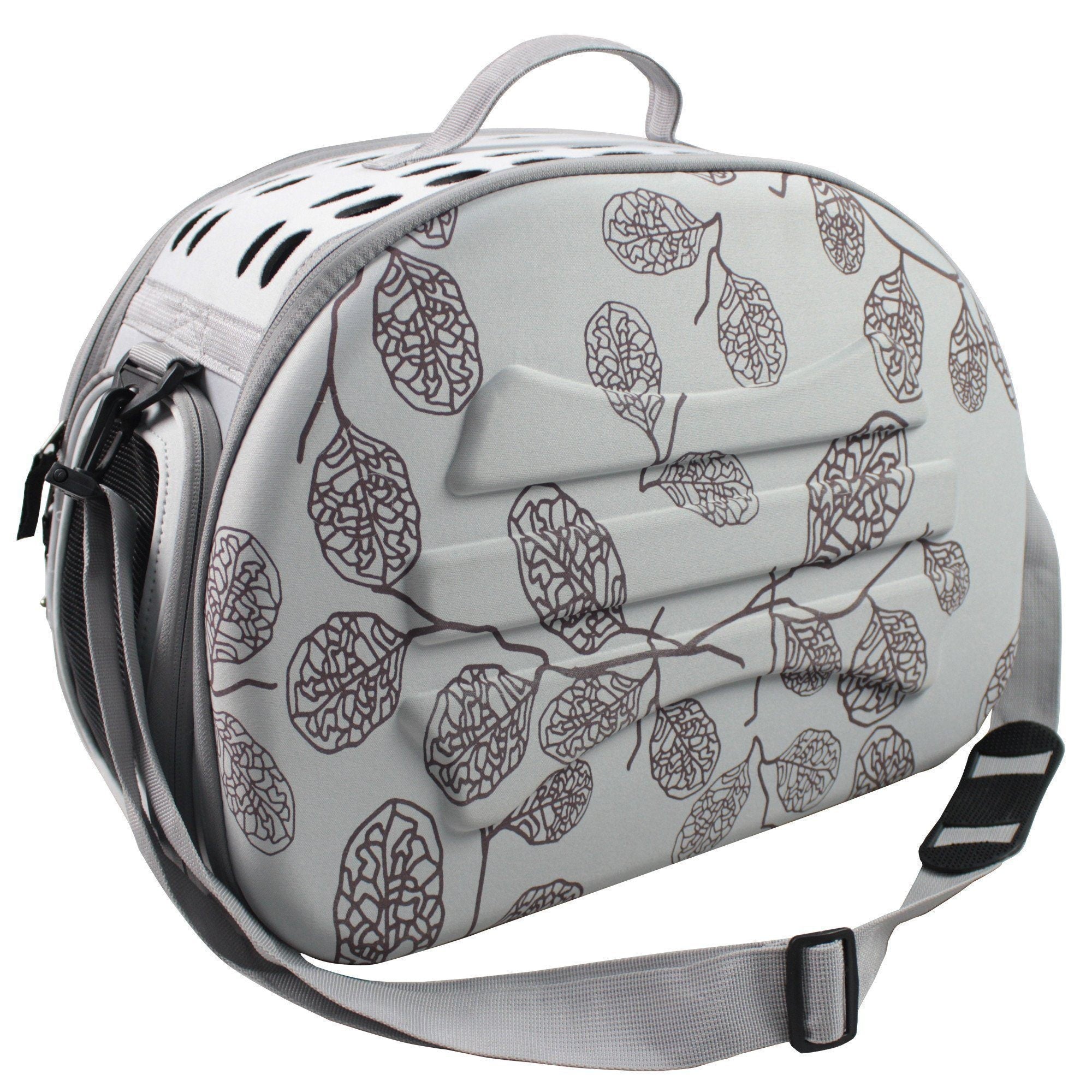 Pet Life ® 'Narrow Shelled' Lightweight Collapsible Military Grade Fashion Designer Travel Pet Dog Carrier Crate
