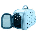 Pet Life ® 'Narrow Shelled' Perforated Lightweight Collapsible Military Grade Fashion Designer Travel Pet Dog Carrier Crate Default Title