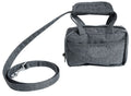 Pet Life ® 'Posh Walk' Purse Dog Leash, Accessory Holder and Waste Bag Dispenser Gray