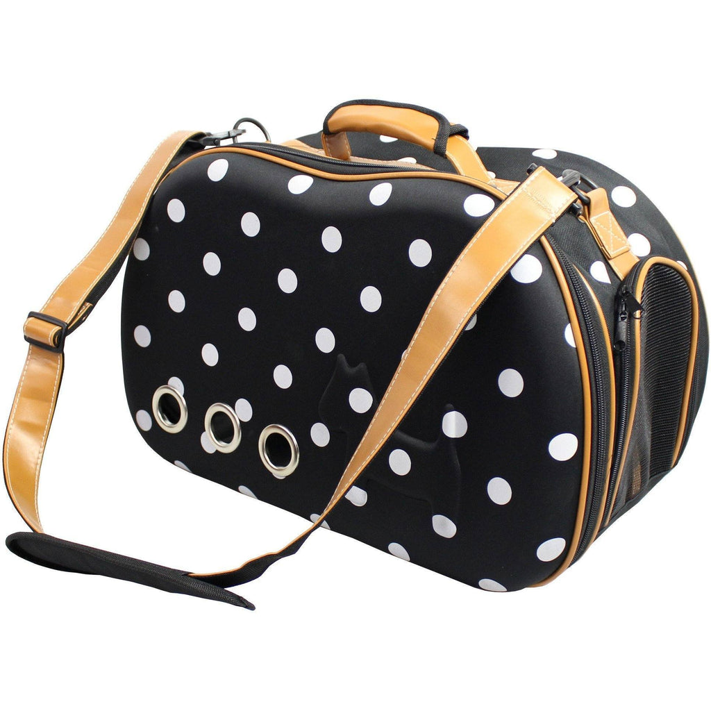 Pet Life ® 'Venta-shell' Airline Approved Perforated Dotted Collapsible Military Grade Fashion Designer Pet Dog Carrier Crate Default Title
