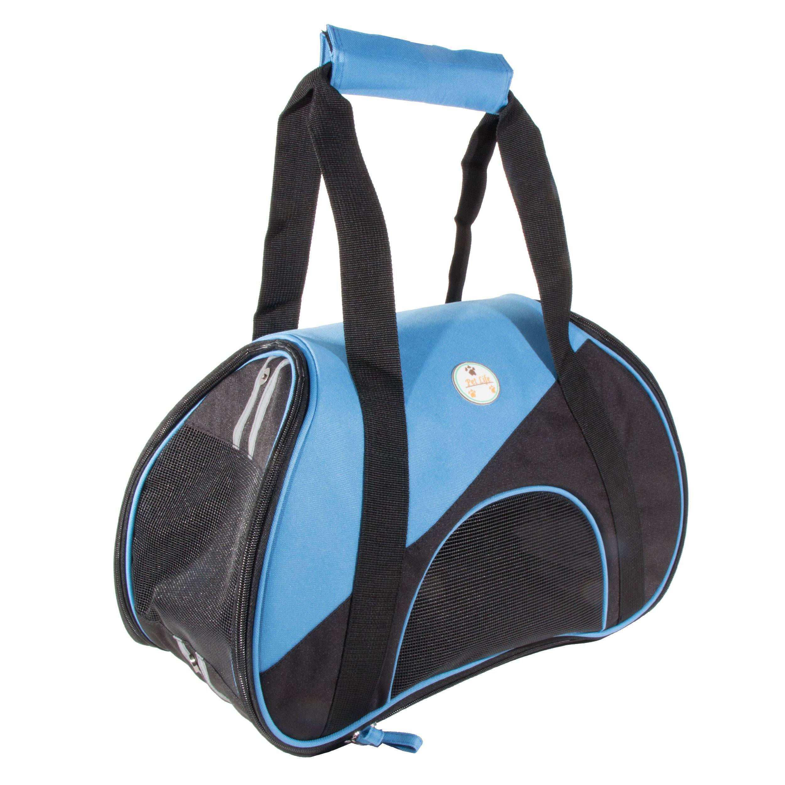 Pet Life ® 'Zip-N-Go' Airline Approved Contoured Fashion Designer Pet Dog Carrier