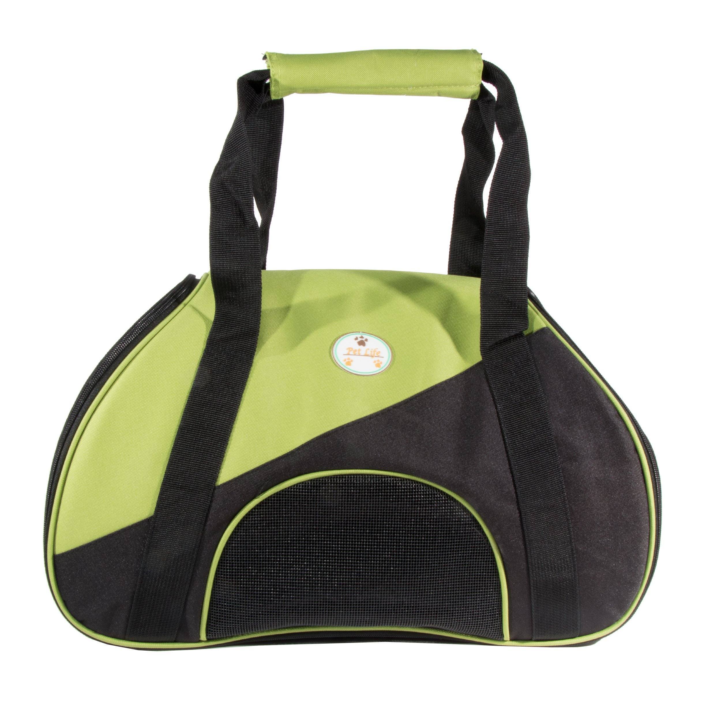 Pet Life ® 'Zip-N-Go' Airline Approved Contoured Fashion Designer Pet Dog Carrier