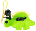 Pet Life ®Fleece Dinosaur Shaped Travel Waste Bag Dispenser with 2 Rolls Default Title