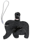 Pet Life ®Fleece Elephant Shaped Travel Waste Bag Dispenser with 2 Rolls Default Title